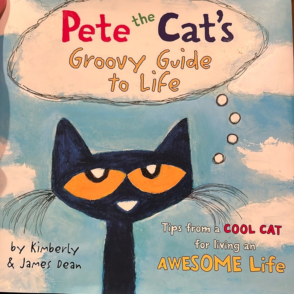 Pete the Cat's Groovy Guide to Life w/ dust jacket hard cover kids picture book